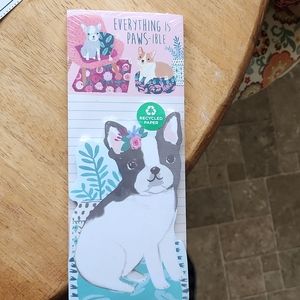 Everything Pawsible French bulldog corgi notepad